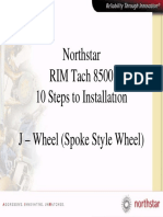 Northstar RIM Tach 8500 10 Steps To Installation J - Wheel (Spoke Style Wheel)