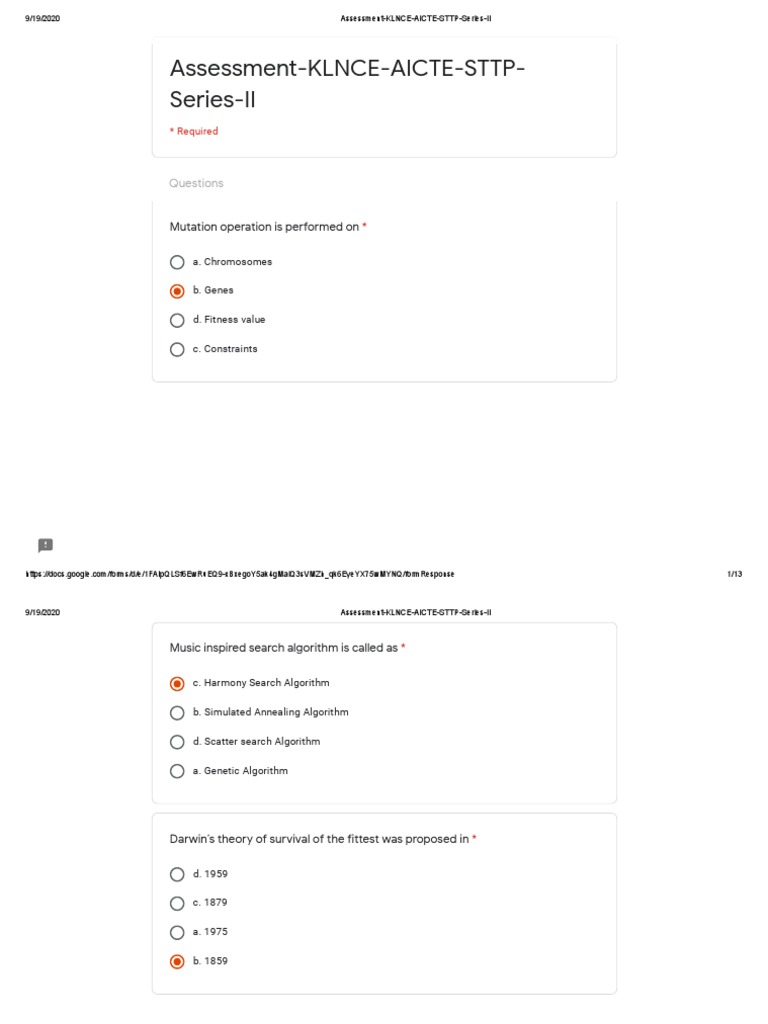 AICTE STTP Series II Assessment Questions | PDF | Computational Fluid ...