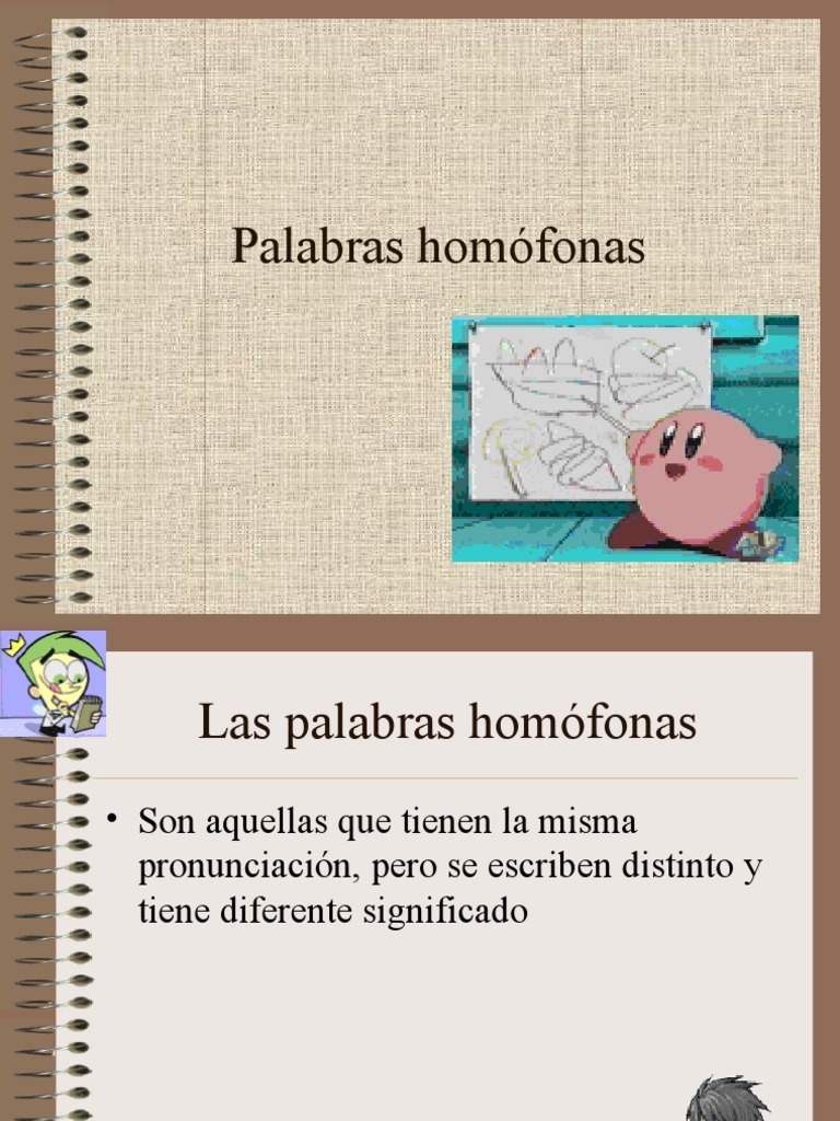 Palabras homófonas