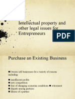 Intellectual Property and Other Legal Issues For Entrepreneurs