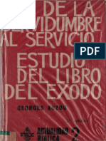 Auzou Georges de La Servidumbre Al Servicio Estudio Del Libro Del Exodo PDF