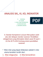 Analisis SKL, Ki, KD, Indikator