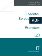 Essential Spreadsheets Exercises PDF