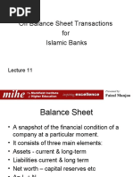 lecture 11 Off balance sheet transactions