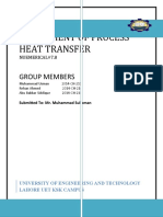 Assignment of Heat Transfer