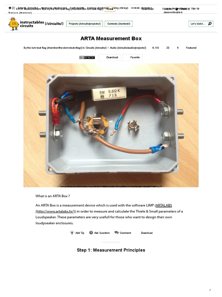 ARTA Measurement Box - 7 Steps (With Pictures) - Instructables | PDF ...