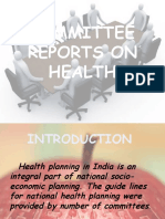 Committee Reports On Health
