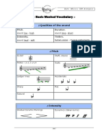 Basic Musical Vocabulary PDF