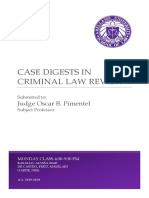 Case Digests in Criminal Law Review: Judge Oscar B. Pimentel