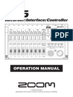 Operation Manual: © ZOOM Corporation Reproduction of This Manual, in Whole or in Part, by Any Means, Is Prohibited