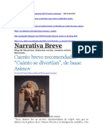 CUENTO DEL EJE 1 Narrativa Breve