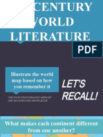 World Literature Orientation