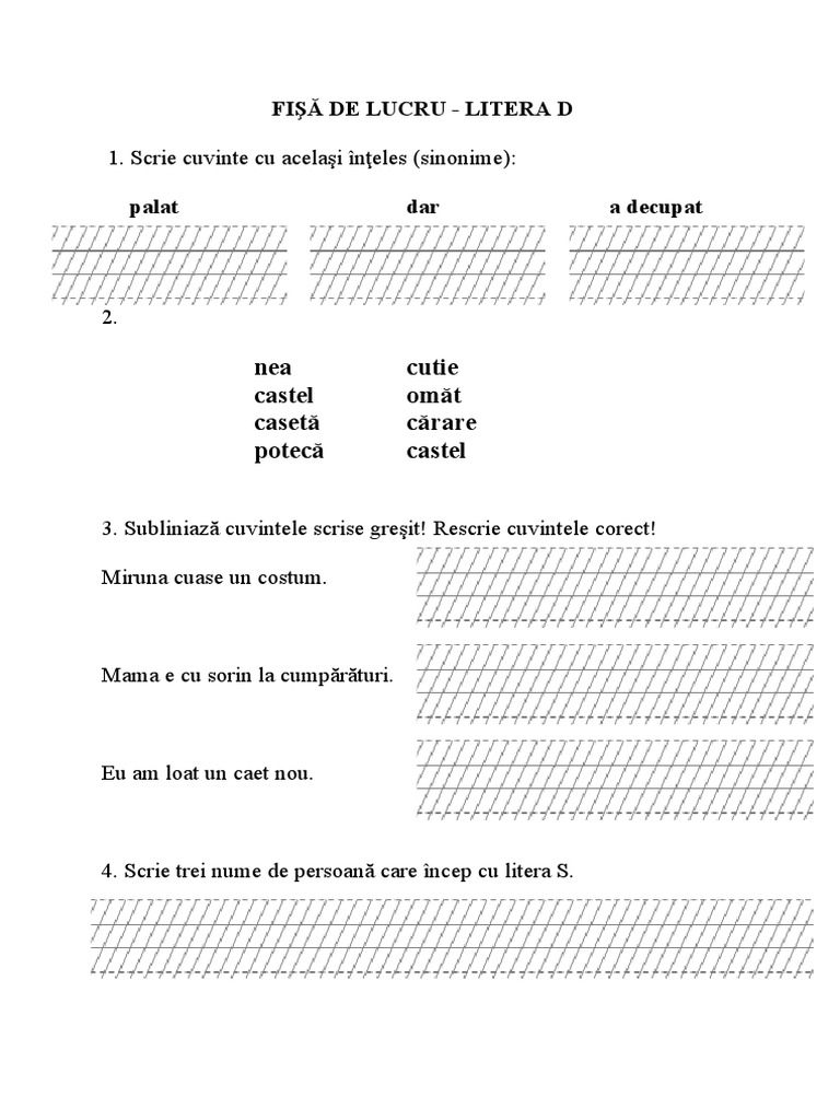 Fisa Litera S | PDF