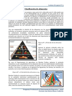 Clasificacion de Alimento PDF