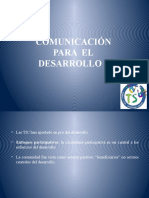 Comunicación para El Desarrollo 3