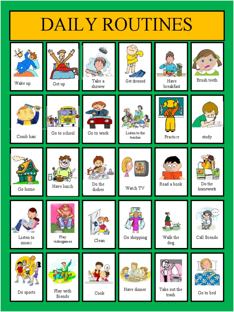 Daily Routines Checklist | PDF
