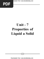 NEET UG Physics Properties of Liquid of Solid MCQs PDF