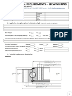 Technical Requirements - Slewing Ring: 1. Contact Details