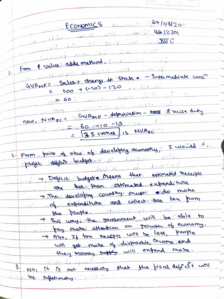 Economics Sample Paper