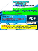 28 Agosto 6° Clase Unidad Iii Parte Ii Automatismos Electricos Inst Ii Viernes Ing Gilberto Aparicio