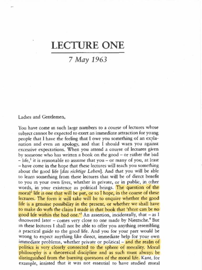 Adorno (Problems Moral Lecture 1) 2001 PDF Immanuel Kant Theory