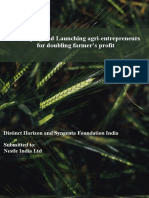 Developing and Launching Agri-Entrepreneurs For Doubling Farmer's Profit