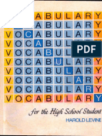 Vocabulary For The High School Student PDF