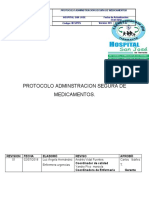 Protocolo administración segura medicamentos