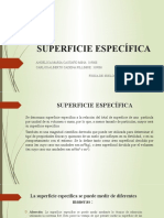 SUPERFICIE ESPECIFICA Presentaciòn