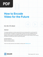 How To Encode Video For The Future: Dror Gill, CTO, Beamr