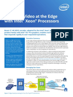 Encoding Video at The Edge With Intel® Xeon® Processors: Solution Brief