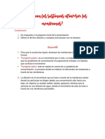 Cómo Logran Las Sustancias Atravesar Las Membranas PDF