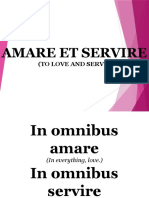 Amare Et Servire: (To Love and Serve)
