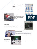 Equipments That Ensure Patient Safety in The OR