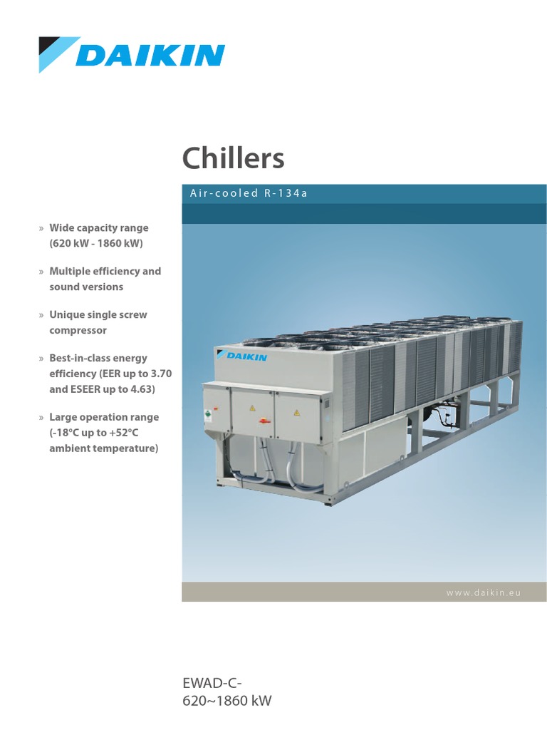 EWAD-C - Technical Data - PDF | PDF | Air Conditioning | Heat Exchanger