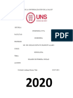 Examen Parcial de Hidrología - Primera Unidad