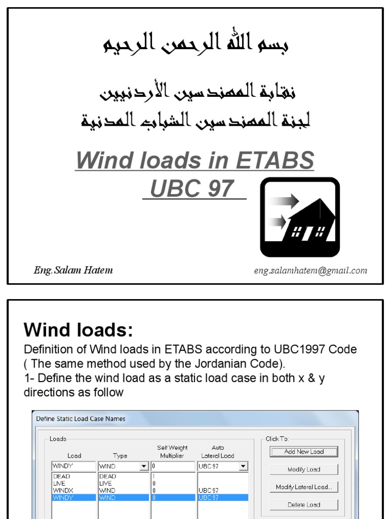 Wind Load Assignment in ETABS UBC 97 | PDF | Science & Mathematics