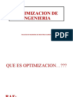 Optimizacion de Ingenieria