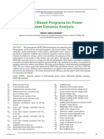 MATLAB-Based Programs For Power System Dynamic Analysis: Ismael Abdulrahman