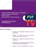 Encuesta Ni Os Adolescentes y Televisi N 2012 PDF