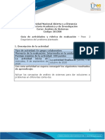 Guia de Actividades y Rubrica de Evaluacion - Unidad 1 - Paso 2 - Diagnostico Del Problema Planteado