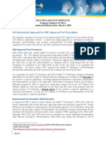Self-Declaration Approach Program Guidance 17-04 - Approved For Posting PDF