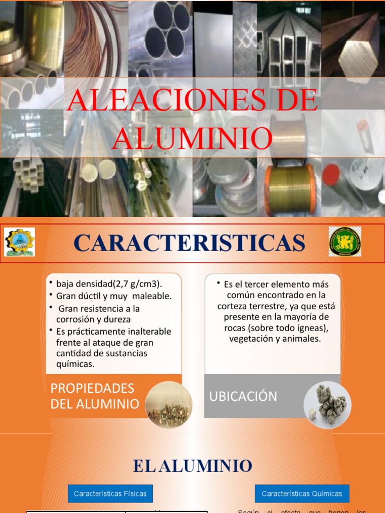 Aleaciones de Aluminio: Propiedades y Usos | PDF | Aleación | Aluminio