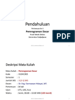 01 Pendahuluan Mata Kuliah Pemrograman Dasar