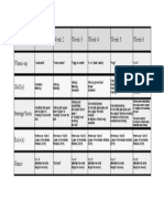 6 Weeek Planning Matrix