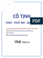 YBM TEST 4 ĐỀ LC PDF