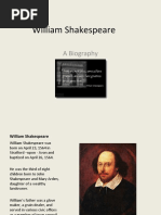 William Shakespeare Biography 