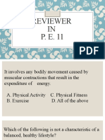 Reviewer in P.E. 11