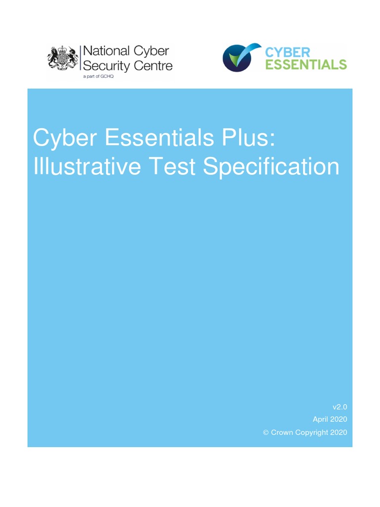 Cyber Essentials Plus Illustrative Test Specification April 2020 | PDF ...