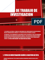 TIPOS DE TRABAJO DE INVESTIGACION